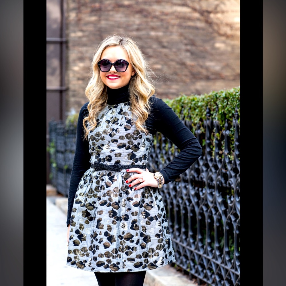 Pure Sugar - Jacquard Fit & Flare Dress